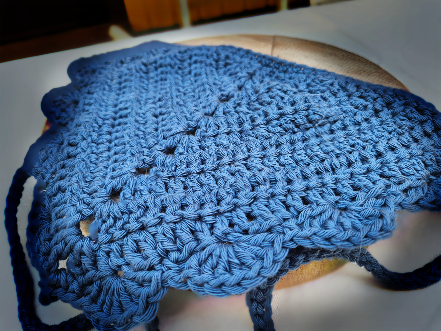 Handmade Crochet Bandana | 100% Cotton | Slow Fashion Boho Hair Accessory