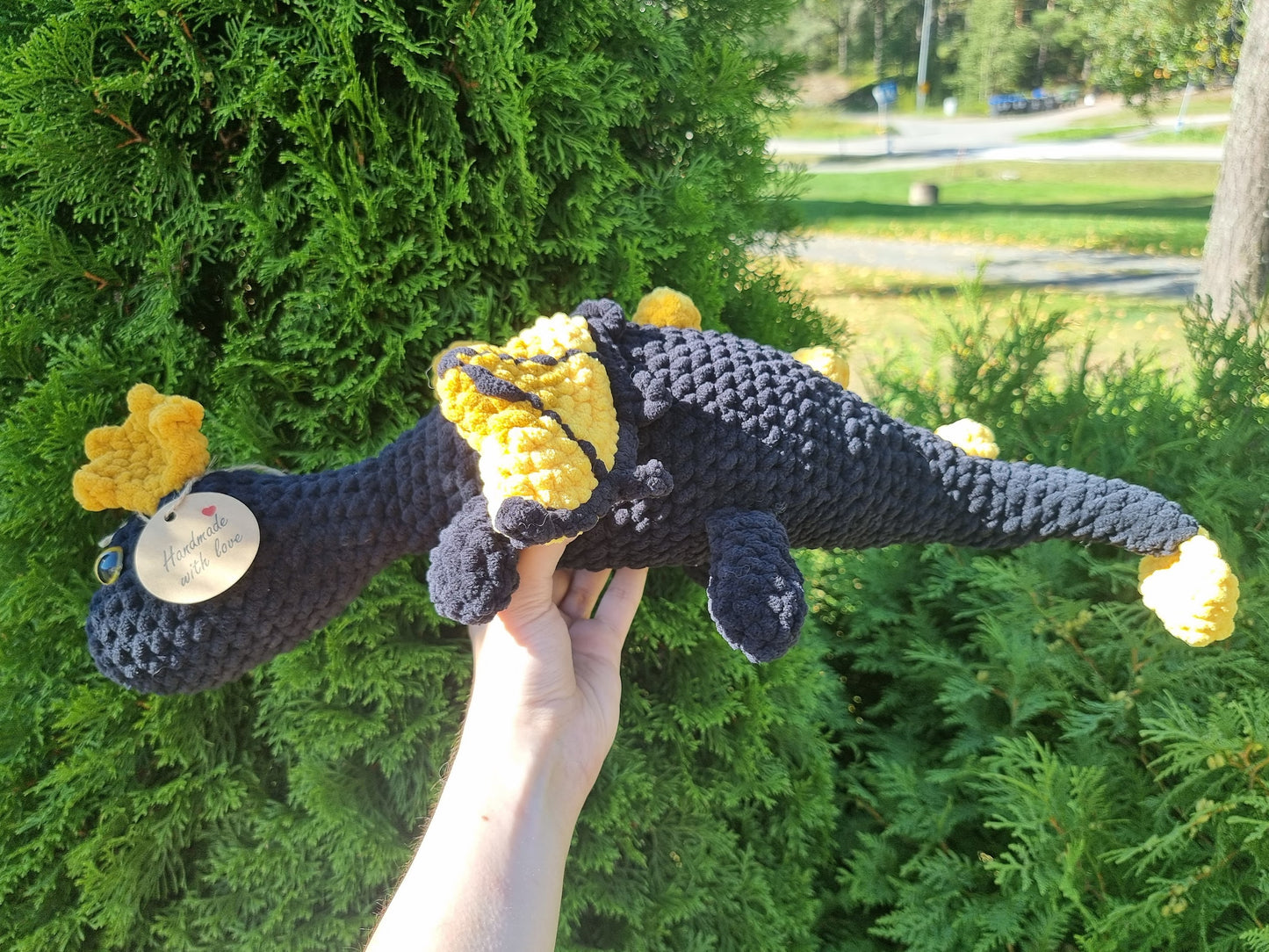 Jumbo Crochet Dragon Plushie | Amigurumi Plushies and Toys