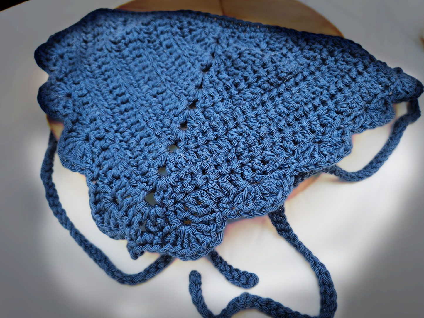 Handmade Crochet Bandana | 100% Cotton | Slow Fashion Boho Hair Accessory