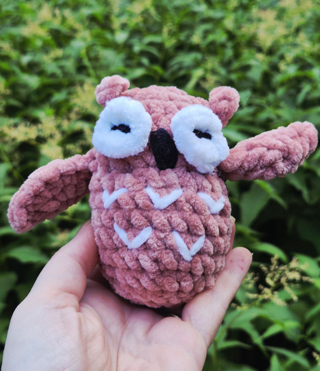 Mini Plush Crochet Owl | Handmade Amigurumi Soft Toy