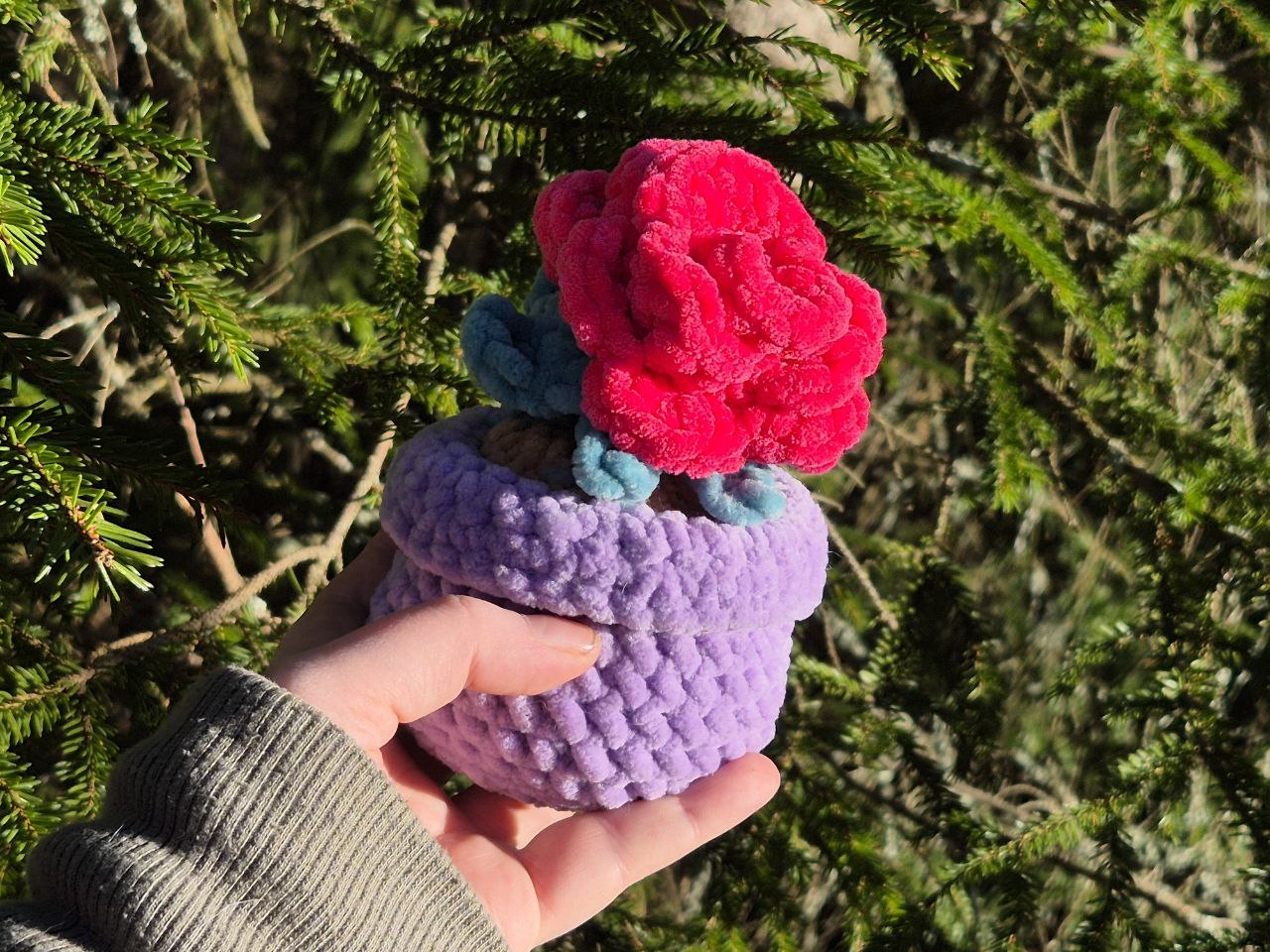 Mini Potted Flowers | Handmade Crochet Plants