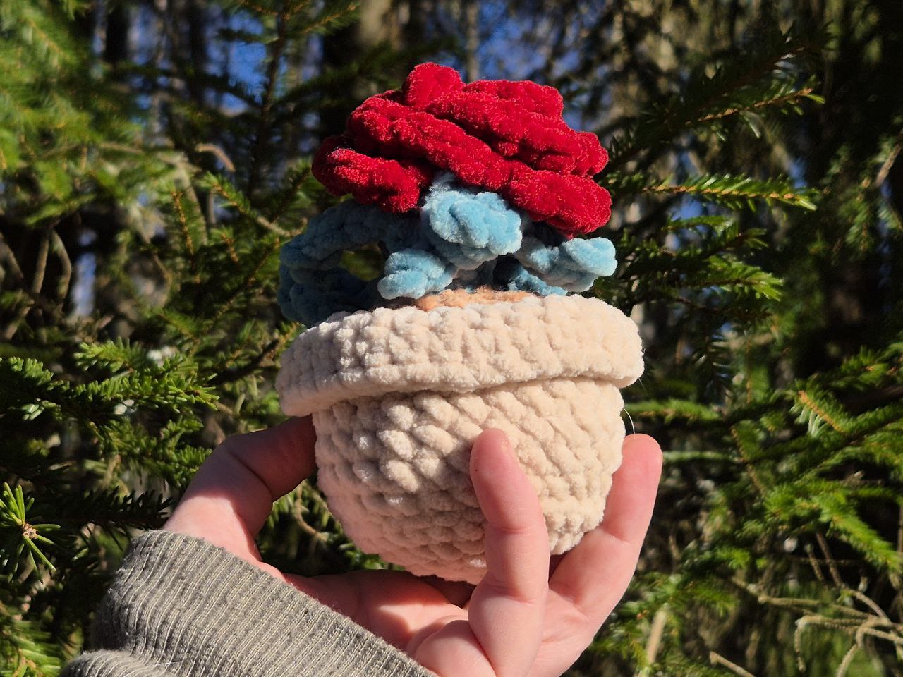 Mini Potted Flowers | Handmade Crochet Plants