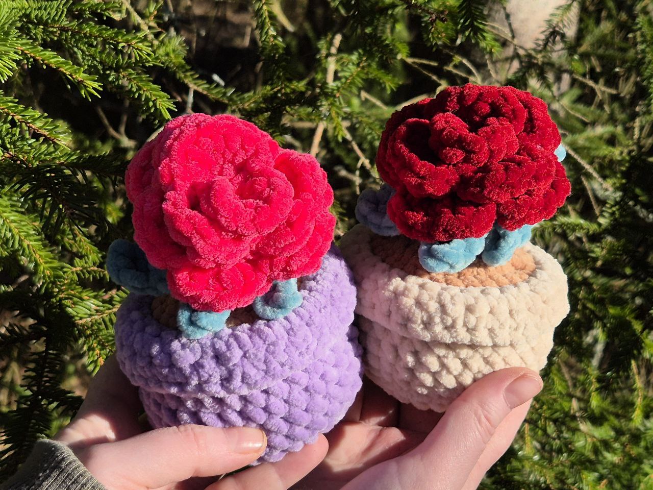 Mini Potted Flowers | Handmade Crochet Plants