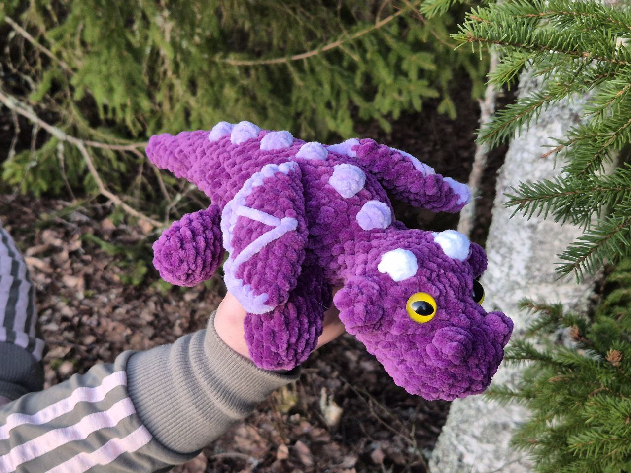 Mini Crochet Dragon Plushie | Amigurumi Plushies and Toys