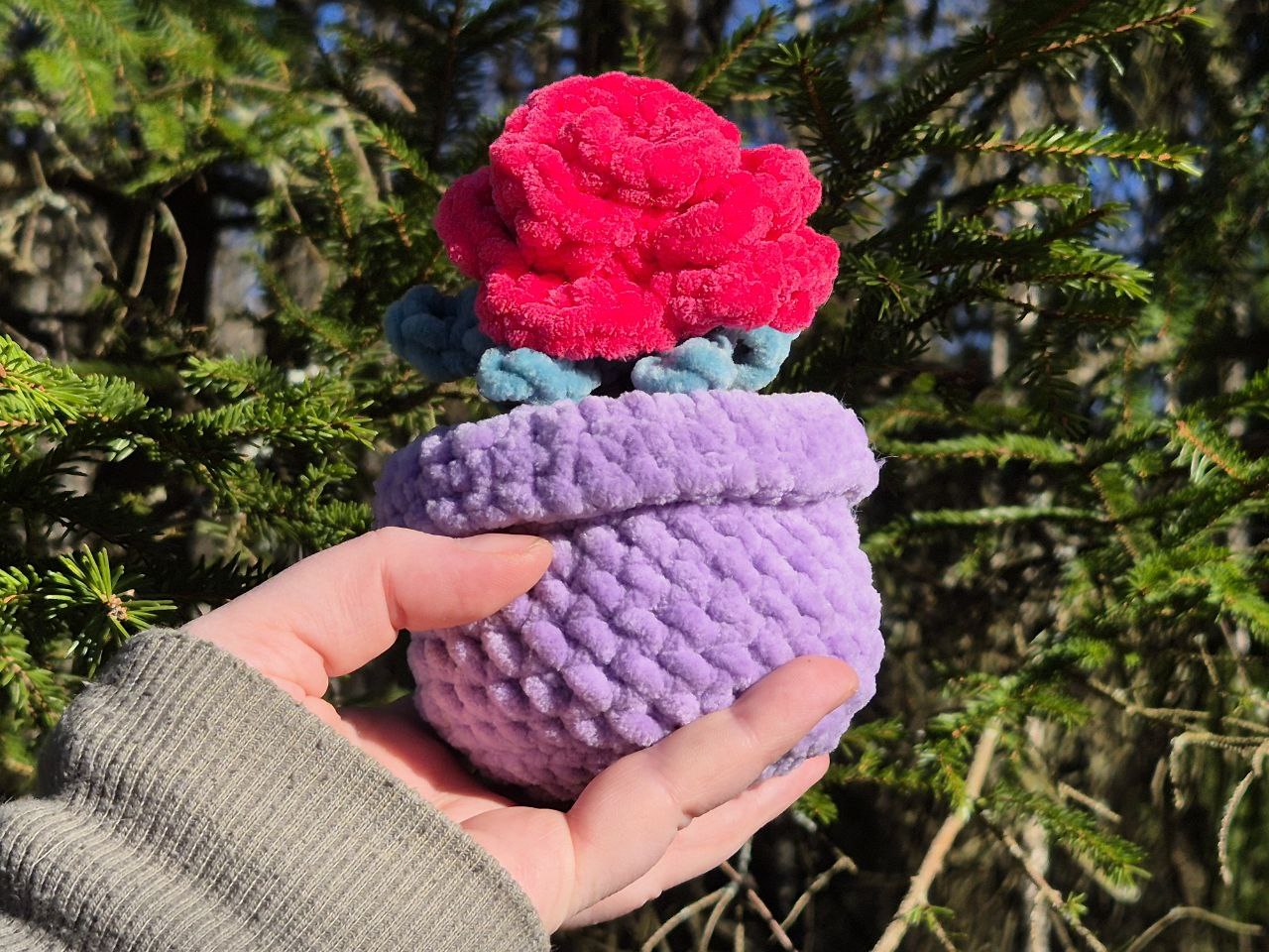 Mini Potted Flowers | Handmade Crochet Plants