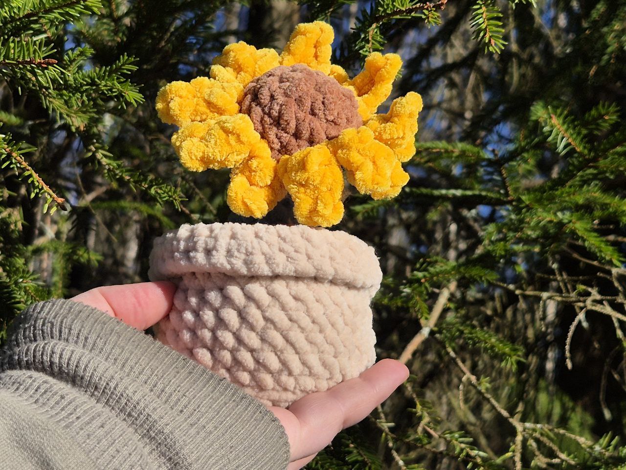 Mini Potted Flowers | Handmade Crochet Plants