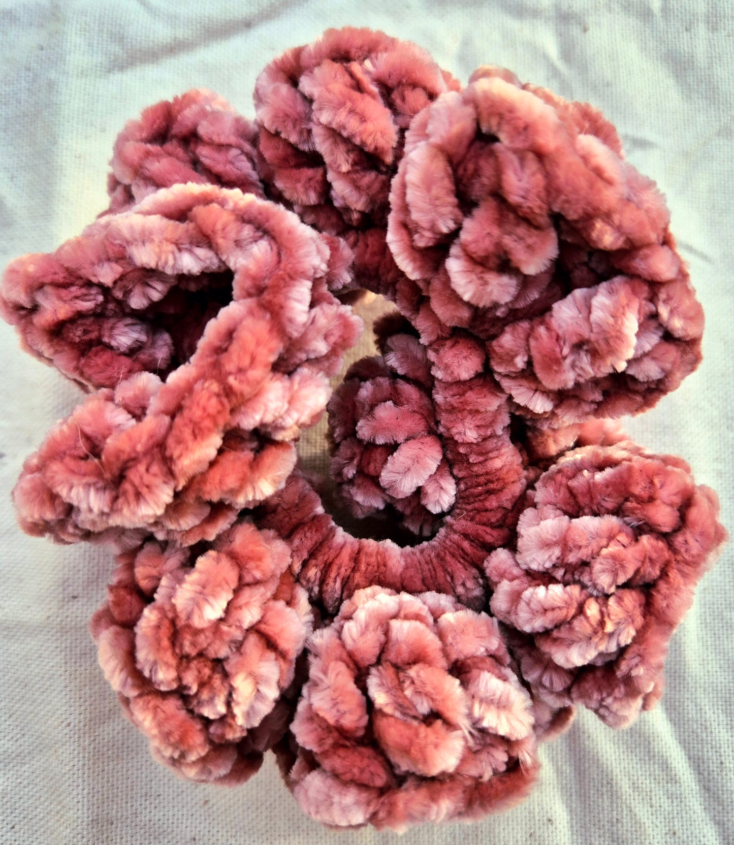 Handmade Crochet Plush Scrunchies | Soft Yarn Hair Ties – Cozy, Colorful & Gentle on Hair